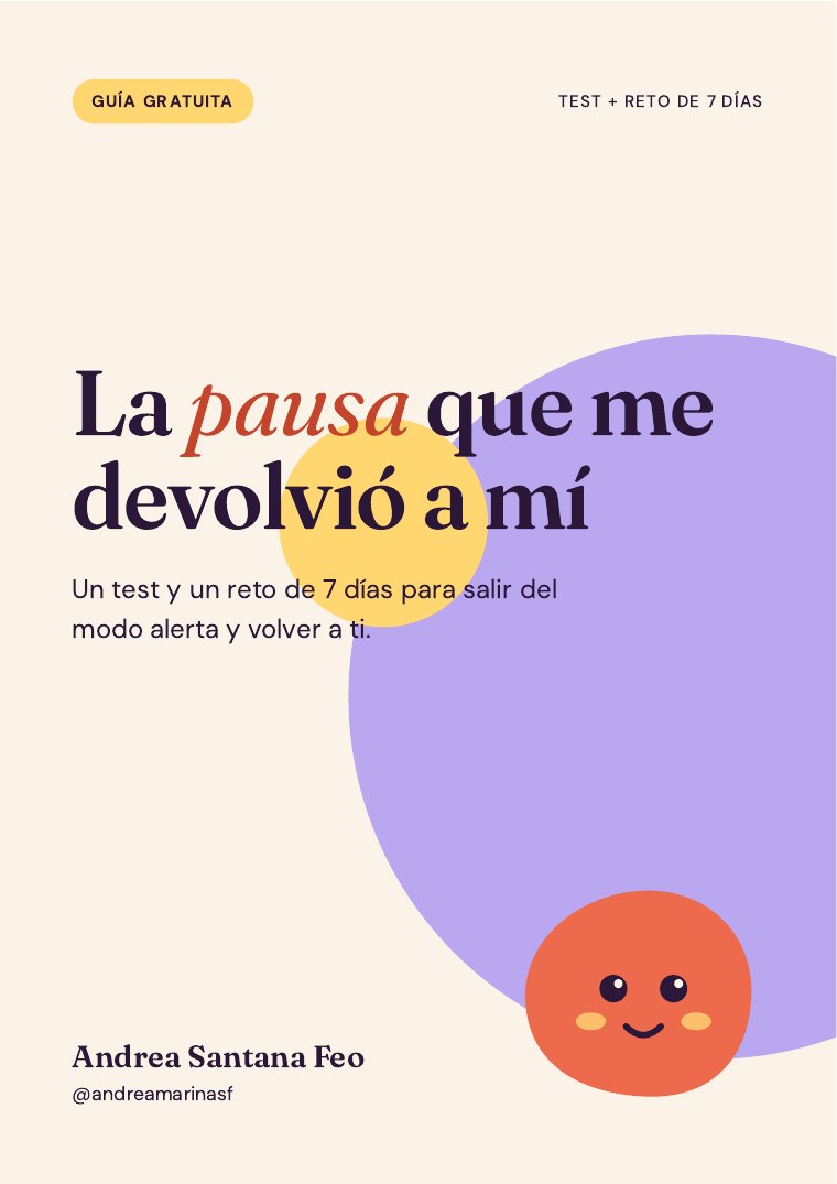 Portada de la guía «La pausa que me devolvió a mí»